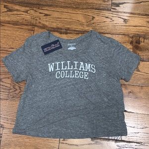 NWT! Williams College Cropped Tee!